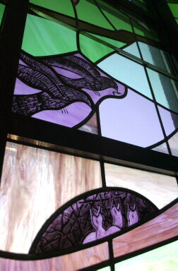 Stained Glass Doves
