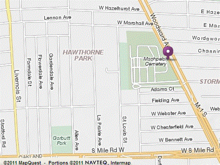 map of Machpelah Cemetery